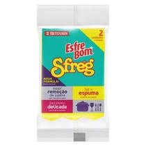 Esponja Sfreg Dupla Face Limpeza Delicada
