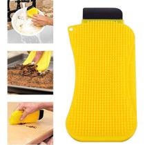 Esponja Silicone Antibacteriana Bucha Louça Cozinha 3 Em 1 Limpador Raspador Rodo Esponja Silicone Antibacteriana Bucha Louça Cozinha 3 Em 1 Limpador Raspador Rodo