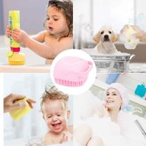 Esponja Silicone Dispenser de Shampoo Sabonete Liquido Limpeza