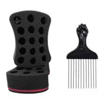 Esponja Simples Para Nudred + Pente Garfo de Metal
