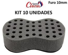 Esponja Twist Infinity Pequena Afro Nudred Kit com 10 Unids - Santa Clara Esponja Twist Infinity Pequena Afro Nudred Kit com 10 Unids - Santa Clara