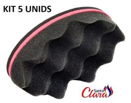 Esponja Twist Simples Afro Nudred Kit com 05 Unids - Santa Clara