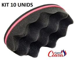 Esponja Twist Simples Afro Nudred Kit com 10 Unids - Santa Clara