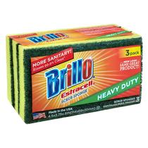 Esponja utilitária Brillo Estracell Heavy Duty 3 unidades