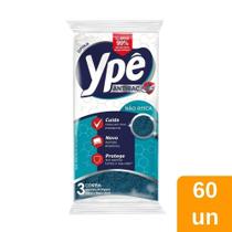 Esponja Ypê Anatômica não Risca Antibac - 60 Embalagens com 3 Unidades