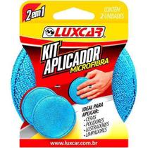 Esponjas Aplicadoras Microfibra Kit 2 Em 1 Luxcar