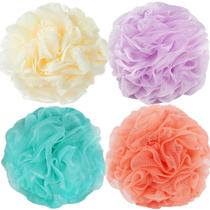 Esponjas de banho Fu Store Loofah Sponge Shower 70g, pacote com 4
