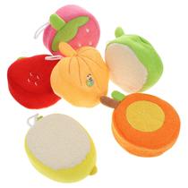 Esponjas de Banho HEALLILY - Kit com 6 Unidades de Pufes de Frutas para Bebês