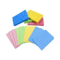 Esponjas De Celulose Comprimida Não Abrasivas 412 Peças Esponja Natural De Dupla Face Para Cozinha