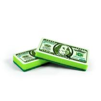 Esponjas de cozinha genuínas Fred Dirty Money, conjunto de 2 verdes