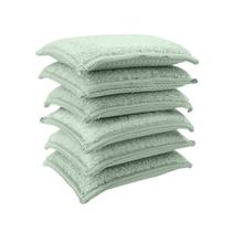 Esponjas de cozinha KMAKII Bamboo Superabsorventes, pacote com 6, verdes