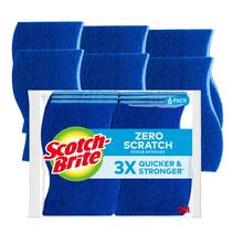 Esponjas de Limpeza Scotch-Brite Zero Scratch - Pacote com 6 Unidades