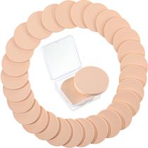 Esponjas de maquiagem Patelai redondas de 100 peças com estojo transparente Esponjas de maquiagem Patelai redondas de 100 peças com estojo transparente