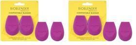 Esponjas de mistura de maquiagem EcoTools Bioblender Duo 2 Count Esponjas de mistura de maquiagem EcoTools Bioblender Duo 2 Count