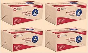 Esponjas Dynarex Non-Woven 4x4, 4 camadas, pacote com 800