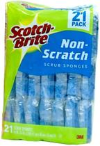 Esponjas esfoliantes antiarranhões Scotch-Brite, pacote com 21 unidades, embaladas individualmente