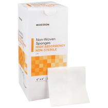 Esponjas McKesson Non-Woven de 4 camadas de alta absorção, 10 pacotes Esponjas McKesson Non-Woven de 4 camadas de alta absorção, 10 pacotes