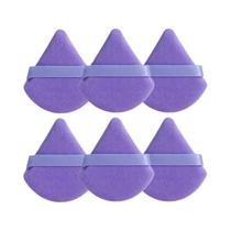 Esponjas Triangulares Macias E Amigas Da Pele, 6 Peças Para Maquiagem, Uso Em Casa E Viagens
