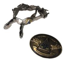 Espora Nossa Senhora Aparecida Inox + Fivela Cinto Santinha Luxo Espora Nossa Senhora Aparecida Inox + Fivela Cinto Santinha Luxo