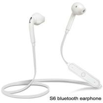 Esportivo fone de ouvido bluetooth branco - ka-s6