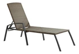 Espreguiçadeira Aço E Vime 4 Posições 200X77X55Cm Até 160Kg