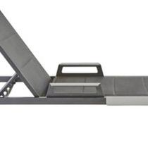 Espreguicadeira Cinza Aluminio 4 Posicoes 87x89x222 Cm