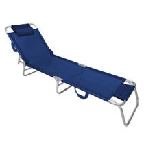 Espreguiçadeira de Alumínio Master Marinho Zaka 100 KG