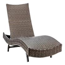 Espreguiçadeira de Alumínio para Piscina e Praia com 4 Posições Bona Argila