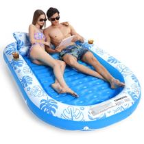 Espreguiçadeira de bronzeamento inflável COMMOUDS extra grande 80x56cm