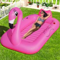 Espreguiçadeira de bronzeamento inflável Float LanAqua Flamingo 2025