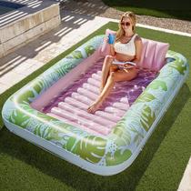 Espreguiçadeira de bronzeamento inflável Float Sloosh XL para adultos Espreguiçadeira de bronzeamento inflável Float Sloosh XL para adultos