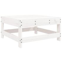 Espreguiçadeira de jardim VidaXL em madeira maciça de pinho branco 62x62x32cm