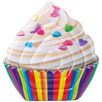 Espreguiçadeira de piscina inflável Intex Cupcake 142x134cm Multicolor