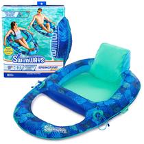 Espreguiçadeira de piscina Swimways Elite Spring Float Recliner Adult Espreguiçadeira de piscina Swimways Elite Spring Float Recliner Adult