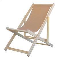 Espreguiçadeira Dobrável Madeira Natural Piscina 118,5 cm