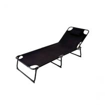 Espreguiçadeira Dobrável Praia Piscina Aço 1,80m Assento Tipo Cama Preto Jac Pack Espreguiçadeira Dobrável Praia Piscina Aço 1,80m Assento Tipo Cama Preto Jac Pack