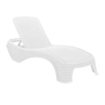 Espreguiçadeira Dubai Branca Premium Rattan - Garden Life