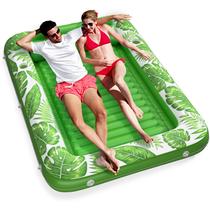 Espreguiçadeira Inflável para Piscina Jasonwell 203x142cm 4 em 1