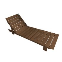 Espreguiçadeira Madeira Plástica Maciça Marrom Lanci Resistente Externo- 190cm Espreguiçadeira Madeira Plástica Maciça Marrom Lanci Resistente Externo- 190cm