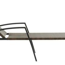 Espreguicadeira Marrom Aco Reclinavel 4 Posicoes 77x65x204cm