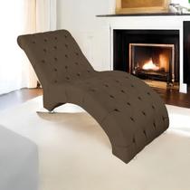 Espreguiçadeira Relaxante para Descanso P02 Suede - ADJ Decor