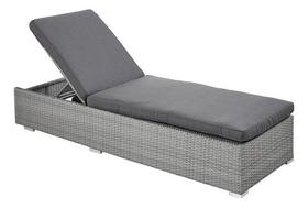 Espreguicadeira Vime Rattan Almofada 2 Posicoes Ate 160kg