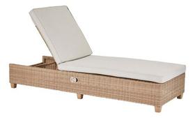 Espreguicadeira Vime Rattan Almofada 5 Posicoes Ate 160kg