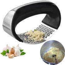 Espremedor Amassador De Alho Manual Inox Utensílio Cozinha Cor Preto fácil de manusear