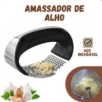Espremedor Amassador De Alho Manual Inox Utensílio Cozinha Cor Preto leve e eficiente Espremedor Amassador De Alho Manual Inox Utensílio Cozinha Cor Preto leve e eficiente