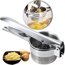 Espremedor Amassador De Batatas Em Aço Inox Legumes Profissional Reforçado
