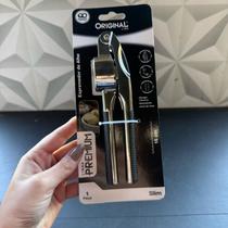Espremedor de alho de inox premium de cozinha prata resistente para espremer temperar amassador Espremedor de alho de inox premium de cozinha prata resistente para espremer temperar amassador