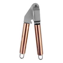 Espremedor de Alho em Inox c/ Cabo Rose Gold 18x4,5cm- Clink