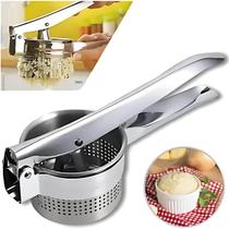 Espremedor de Batata Inox Manual Resistente, Confortável e Multifuncional para Preparos Perfeitos em Sua Cozinha VENEZA