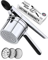Espremedor de batatas Havenity Heavy Duty em aço inoxidável 450 ml